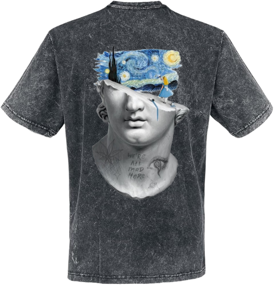 فان جوخ t- shirt One Size Washed Back 6