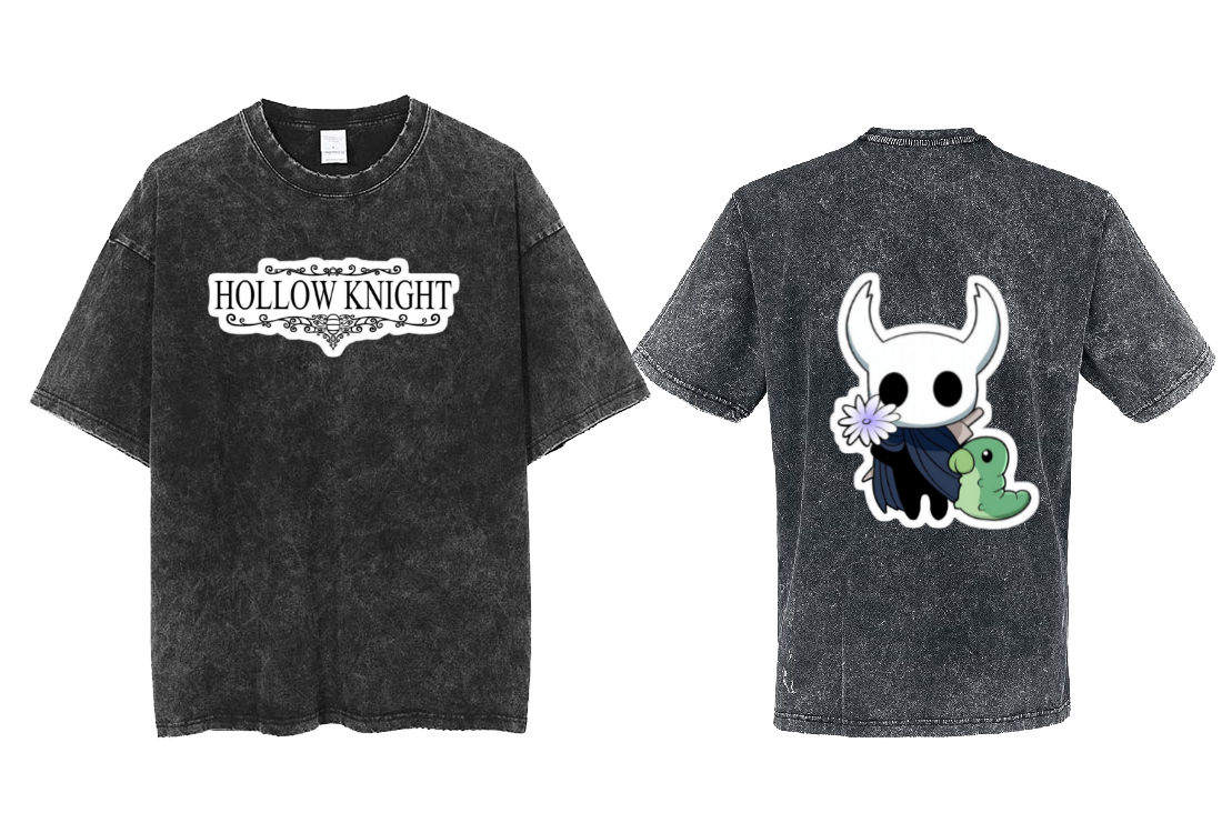 Hollow Knight t- shirt One Size Washed Back 6