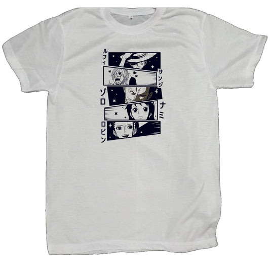 one piece t- shirt fat White 6