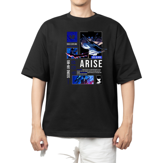Solo Leveling t- shirt One Size Black 6
