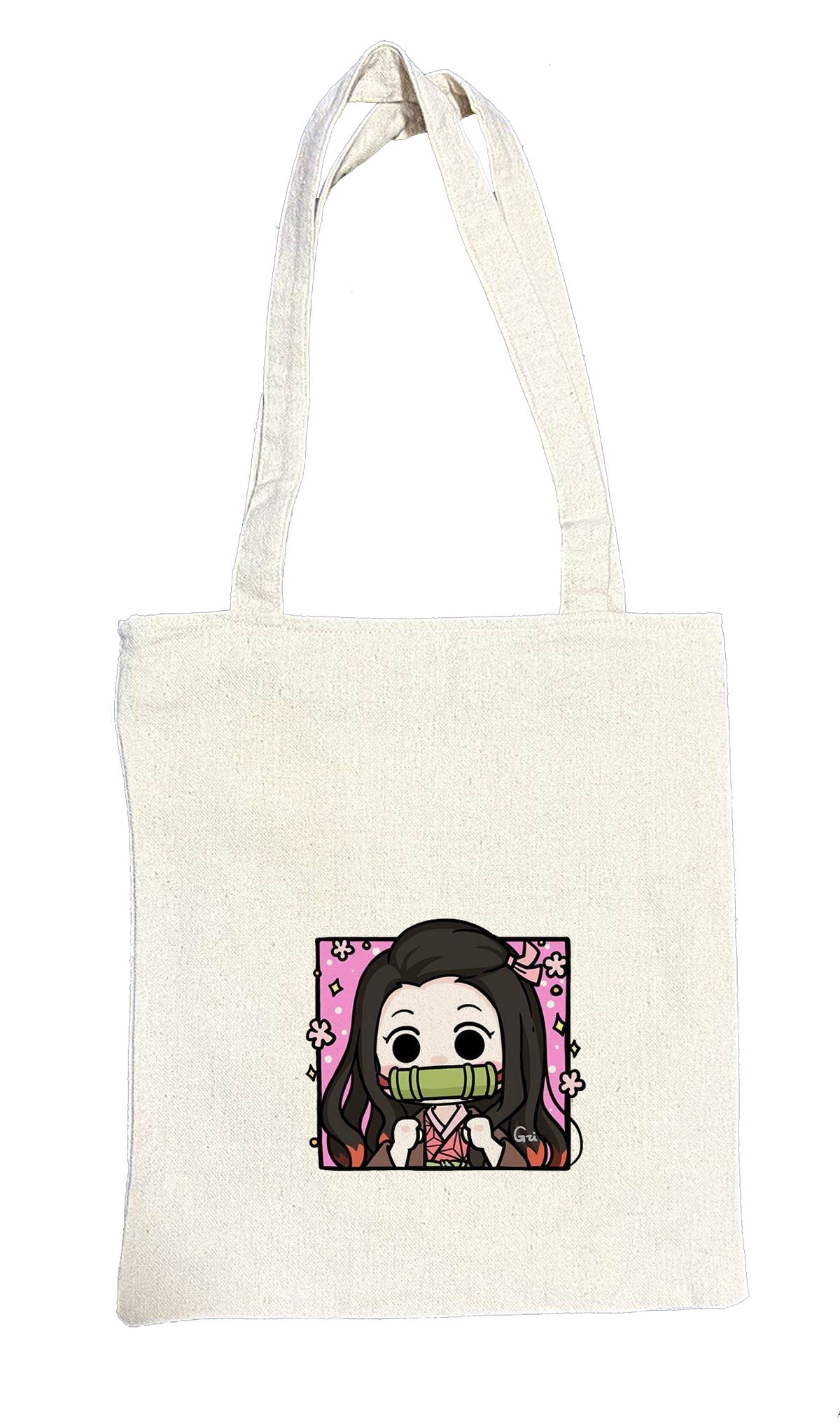 Demon Slayer tote bag beige 3