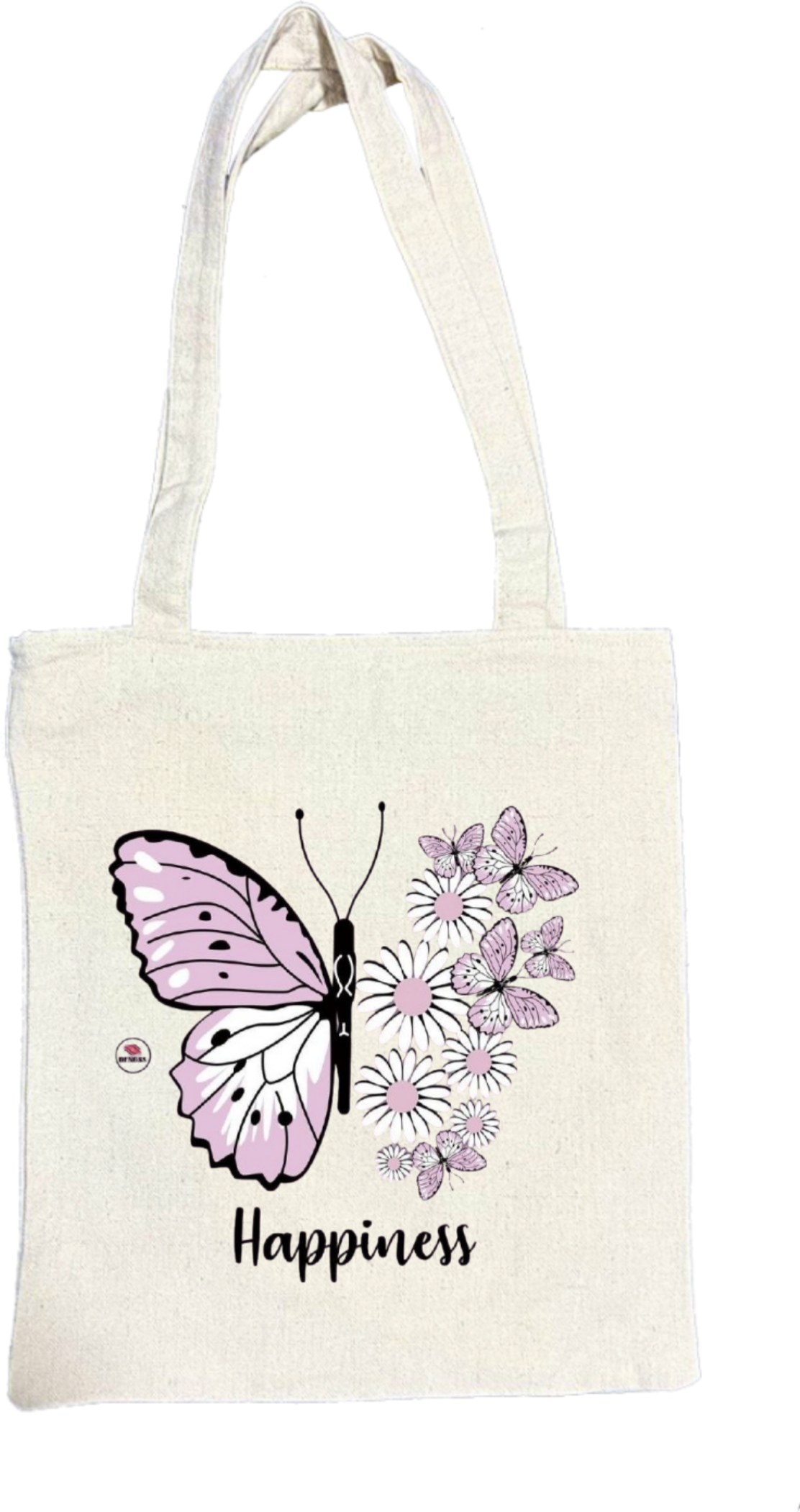 butterflies tote bag Beige 6