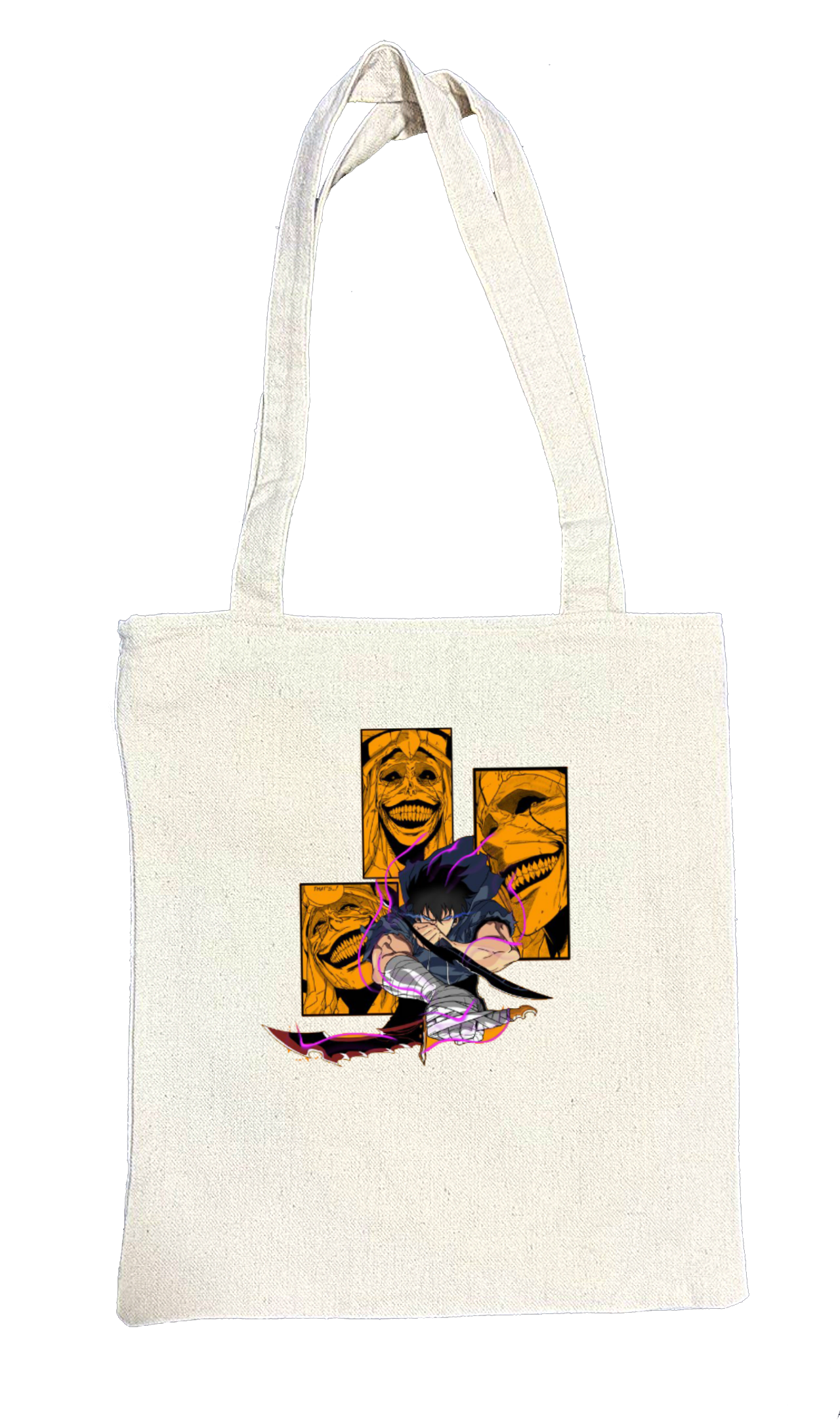 Solo Leveling tote bag beige 6