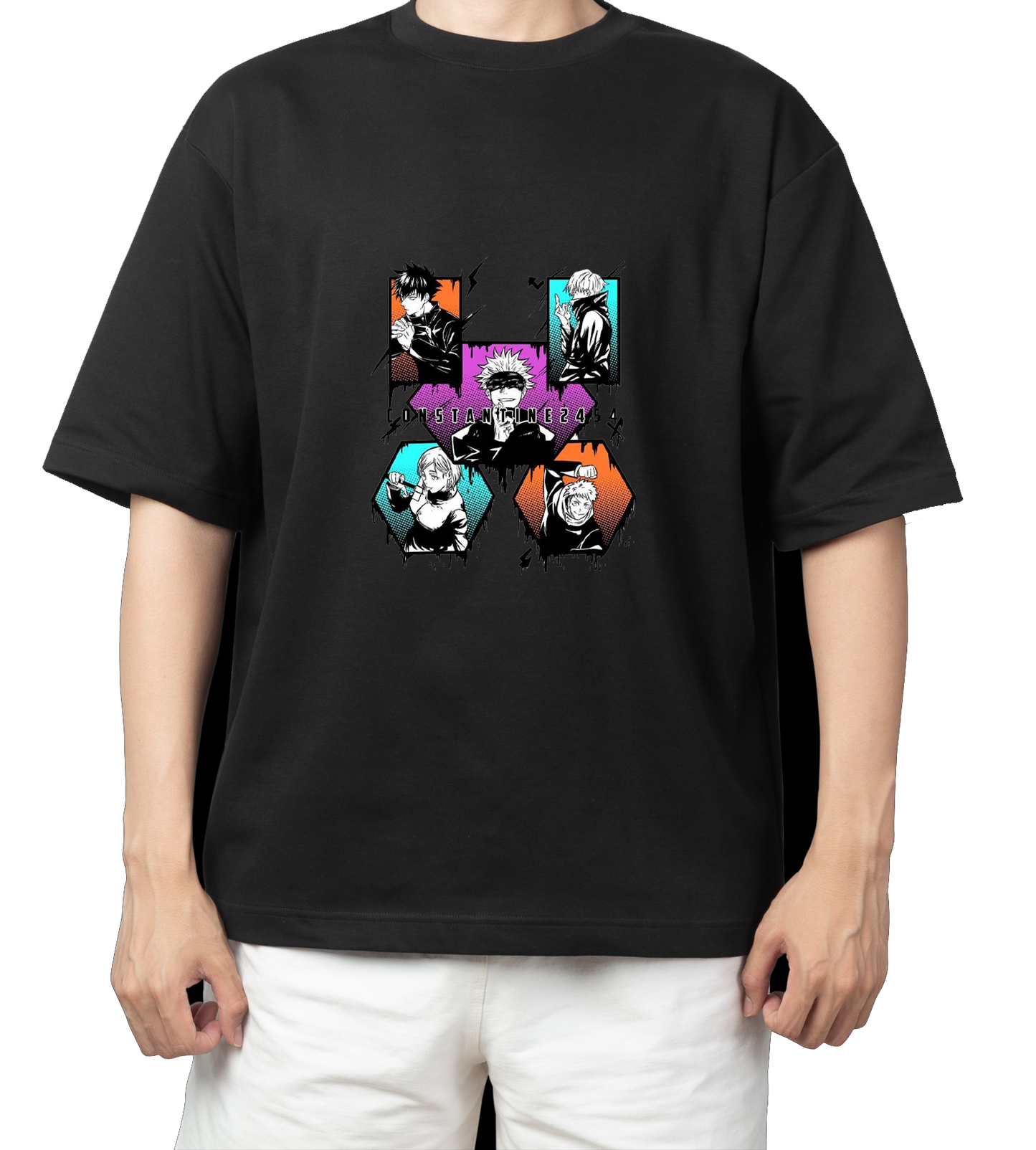 tjujutsu kaisen GOJO Oversize t- shirt Black 6