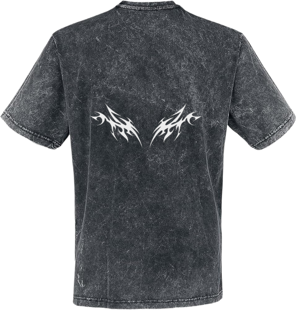 Goth t- shirt Washed Back 6