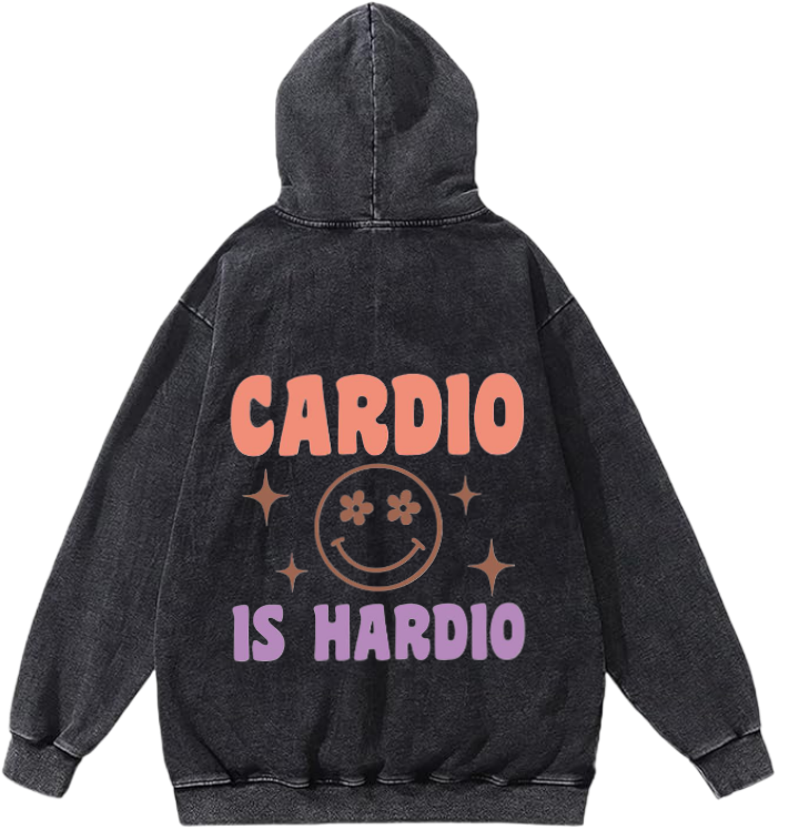 workout gym pilates Oversize Hoodie Washed Back 6