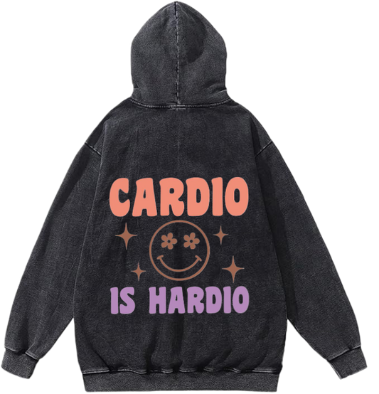 workout gym pilates Oversize Hoodie Washed Back 6