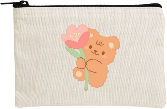 bear wallet pencil case Beige 6