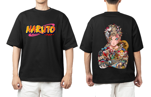 Naruto Shippuden t- shirt One Size Black Back 6