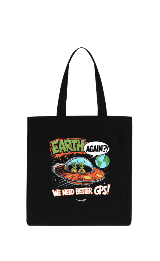 aliens tote bag Black 6