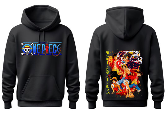 one piece One Size hoodie Black Back 6