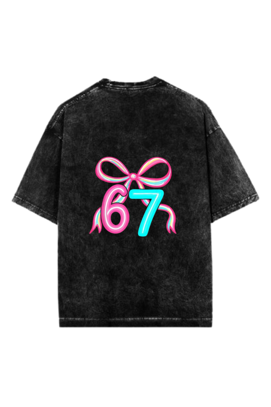 67 designs One Size t- shirt Washed Back 6