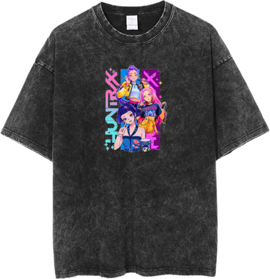 Hunterix kpop  t- shirt Washed  6