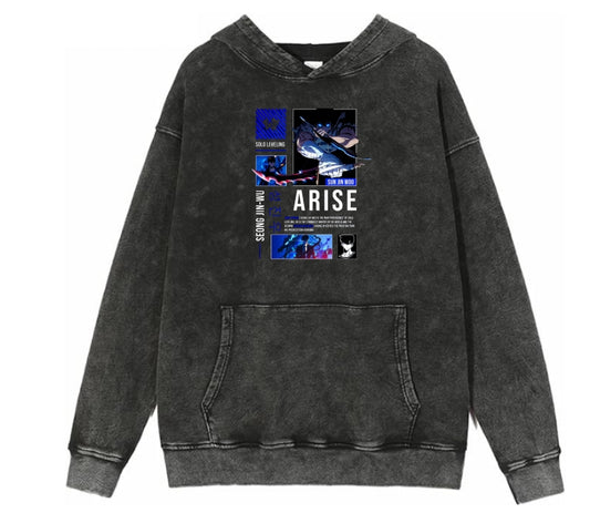 Solo Leveling One Size hoodie Washed 6