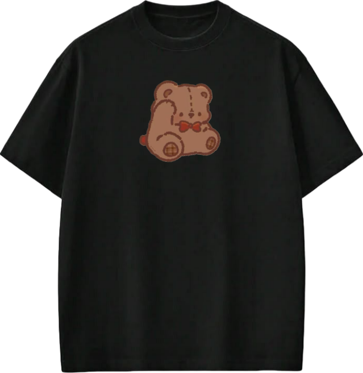bear t- shirt Black  6