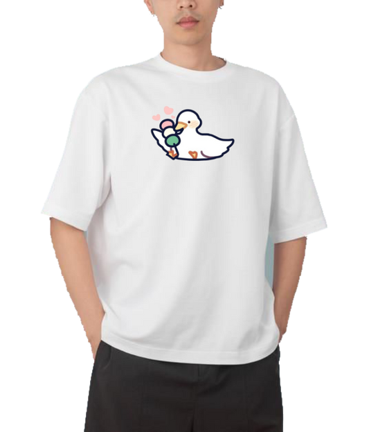 duck One Size t- shirt  White 6
