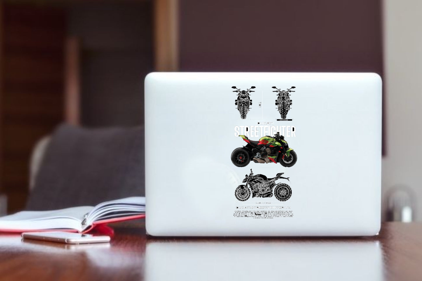 MOTOR CYCLE Laptop Sticker 6