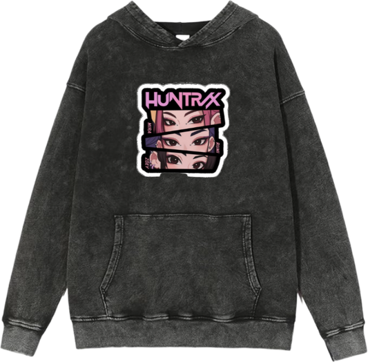 Hunterix kpop Oversize  Hoodie Washed gray 6