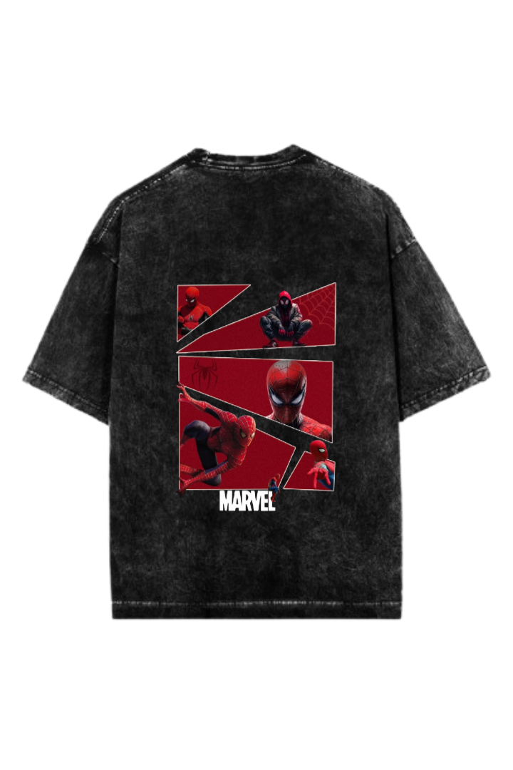 Spiderman t- shirt One Size Washed Back 6