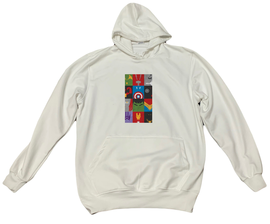 Marvel One Size hoodie White 6