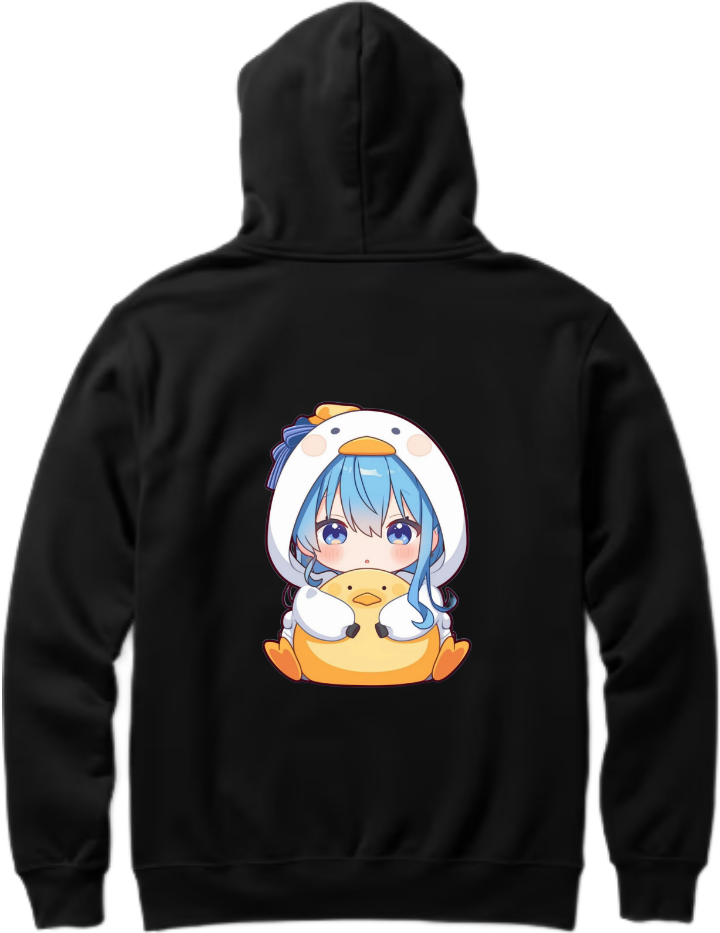 Hoshimachi Suisei  One Size hoodie Black Back 6