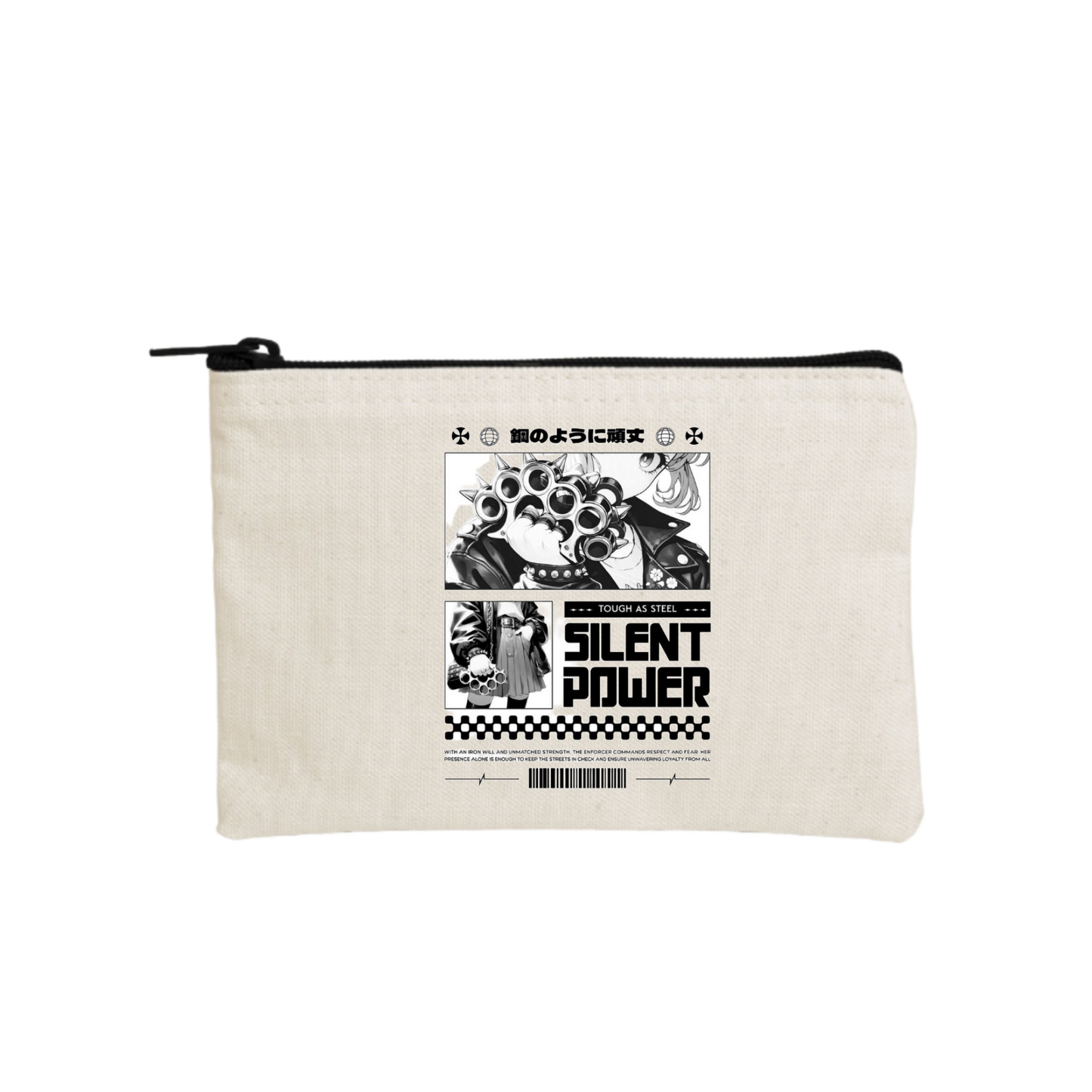 RANDOM ANIME GIRL wallet pencil case Beige 13