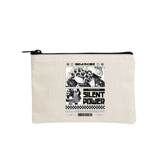 RANDOM ANIME GIRL wallet pencil case Beige 13