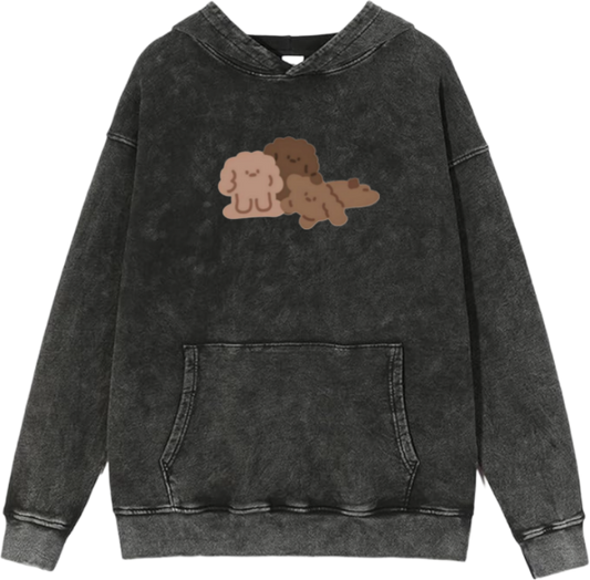 bear Oversize  Hoodie Washed gray 6