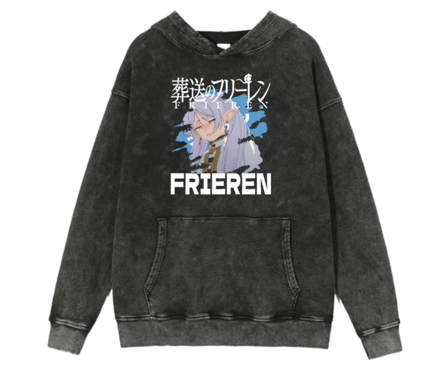 Frieren Beyond Journey's End One Size hoodie Washed 6