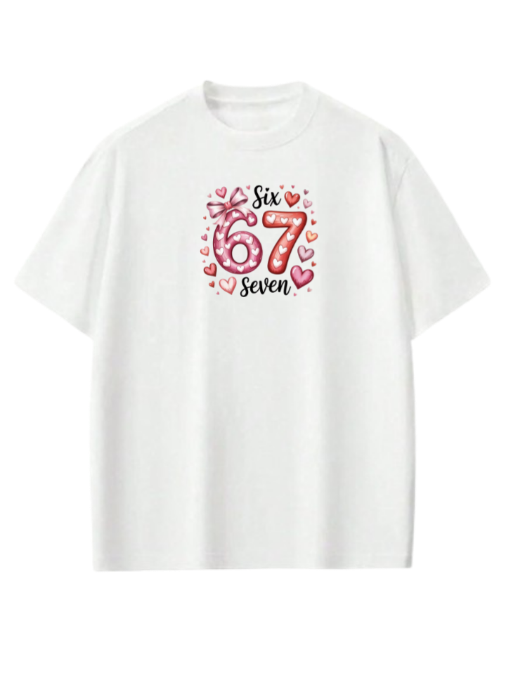 67 designs One Size t- shirt White 6