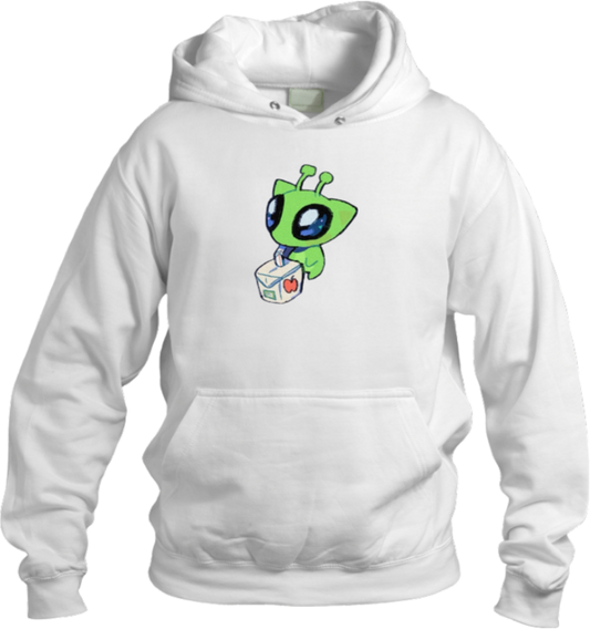 aliens Oversize Hoodie White 6
