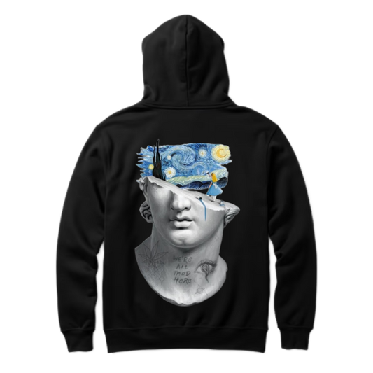 لفان جوخ One Size hoodie Black Back 5