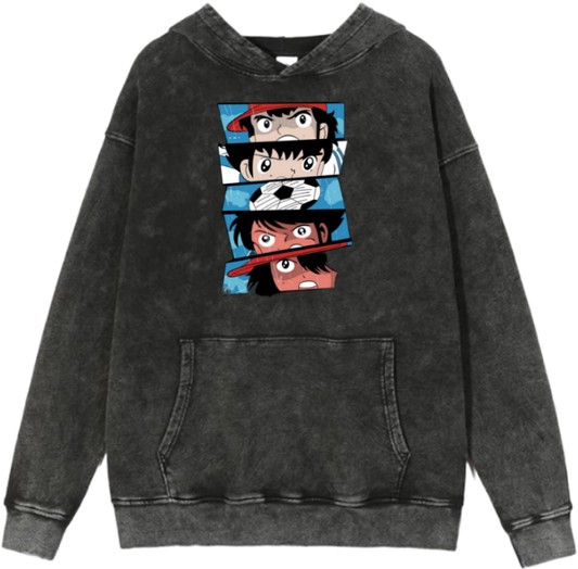 Captain Tsubasa Over Size hoodie Washed 6