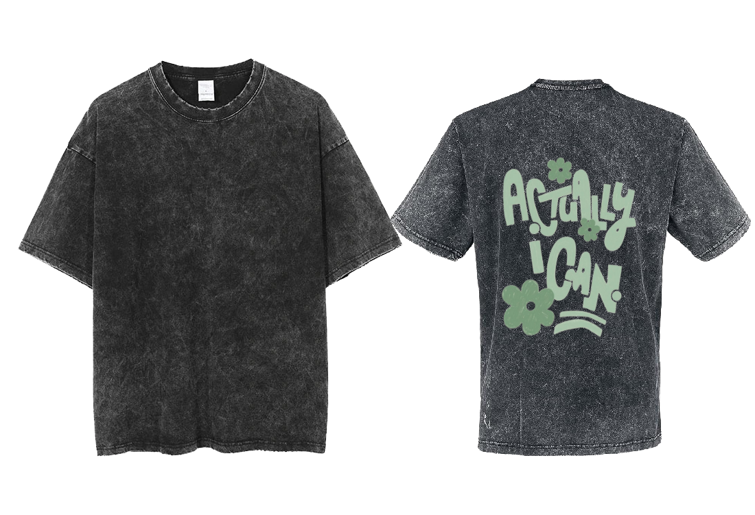 Actually I Can t- shirt One Size Washed Back 6