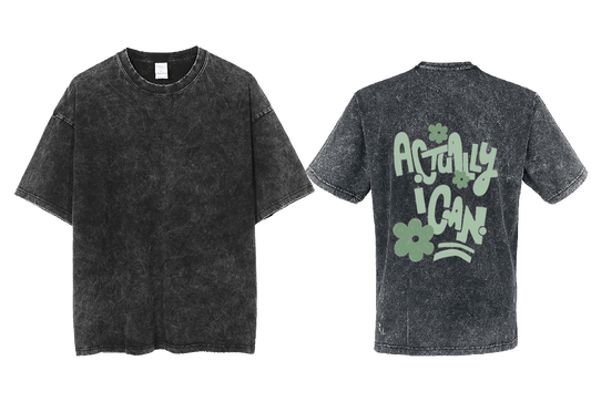 Actually I Can t- shirt One Size Washed Back 6