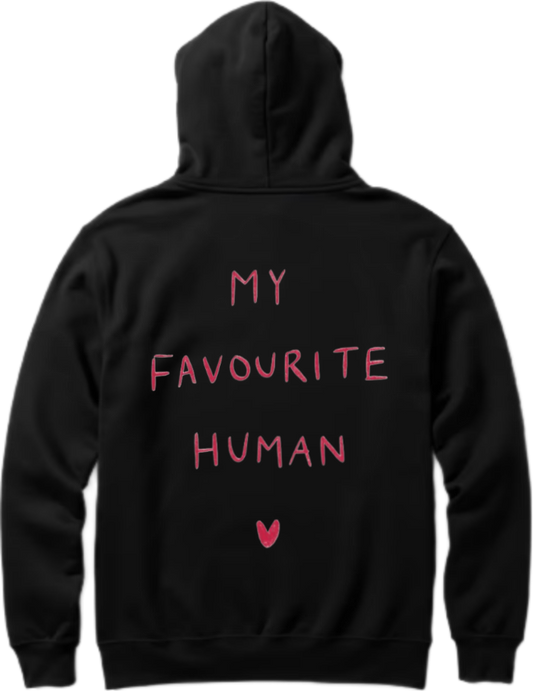 VaIentine coupIe Oversize Hoodie Black Back 6