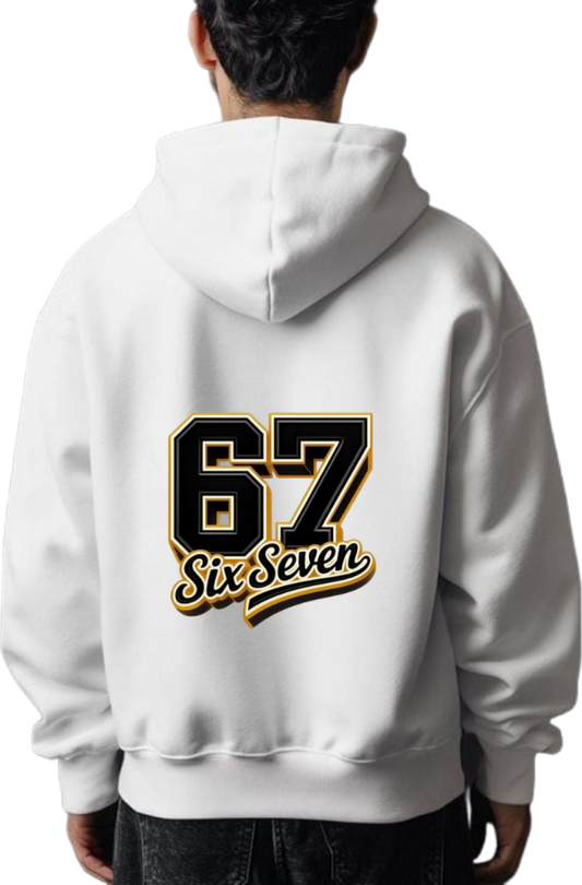 designs 67 Oversize Hoodie White Back 6