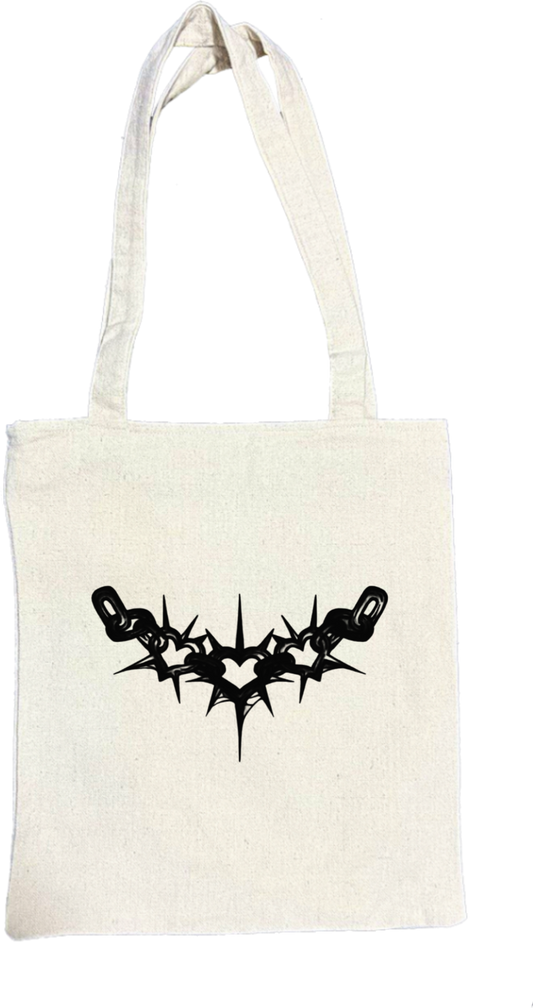 Goth tote bag Beige 17