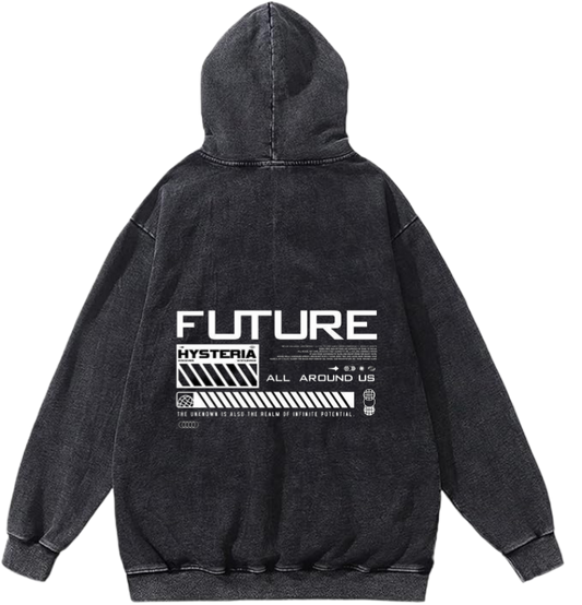 FUTURE Over Size hoodie Washed Back 89