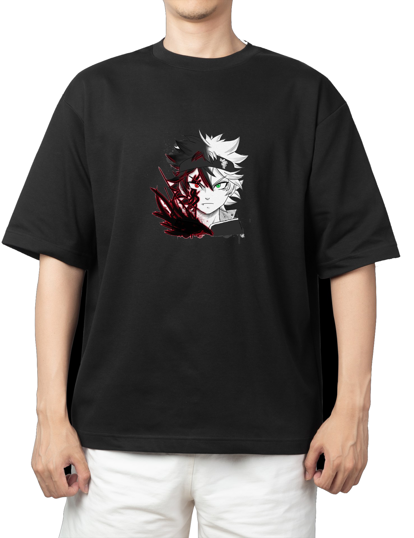 Black clover t- shirt One Size Black 6