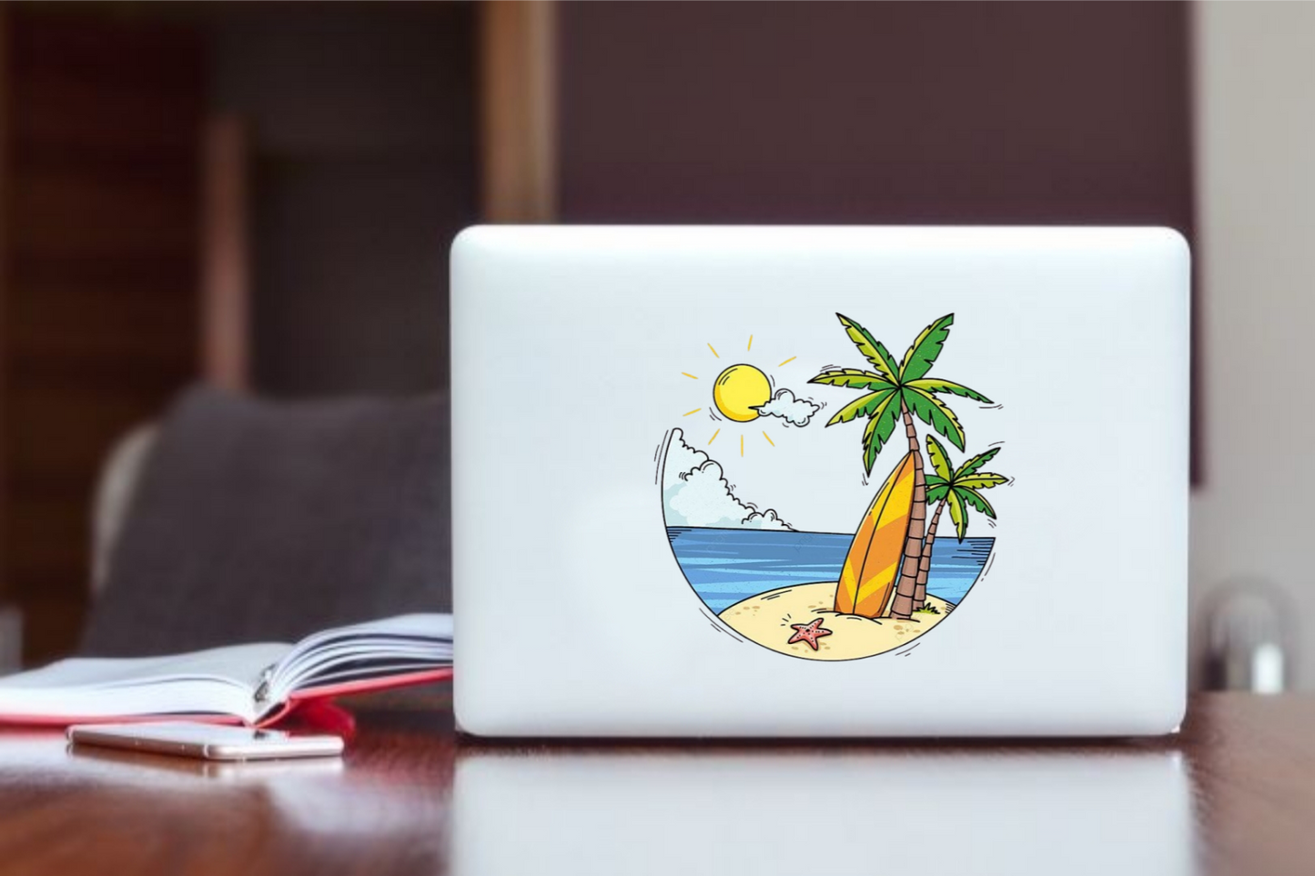 Summer Vibes Laptop Sticker 6