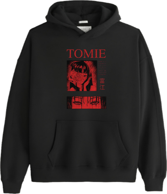 Tomie Kawakami Over Size hoodie Black 6
