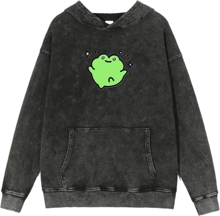 Frog Oversize Hoodie Washed 6