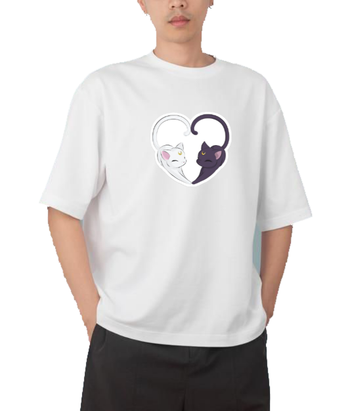 Sailor Moon t- shirt Over Size White 6