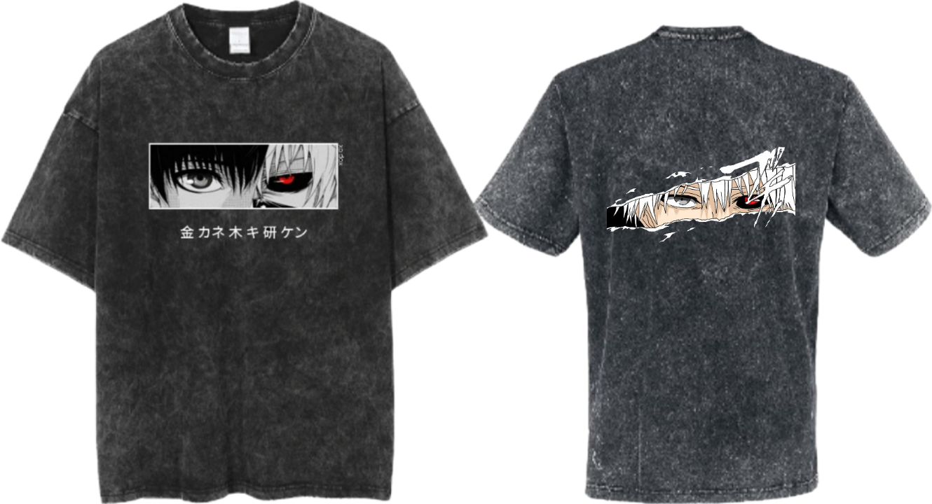 Tokyo ghoul t- shirt One Size Washed Back 6