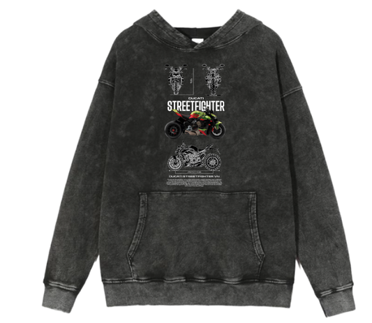MOTOR CYCLE One Size hoodie Washed 6