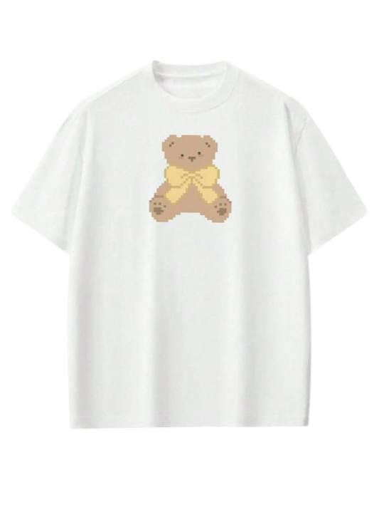 bear t- shirt White  6