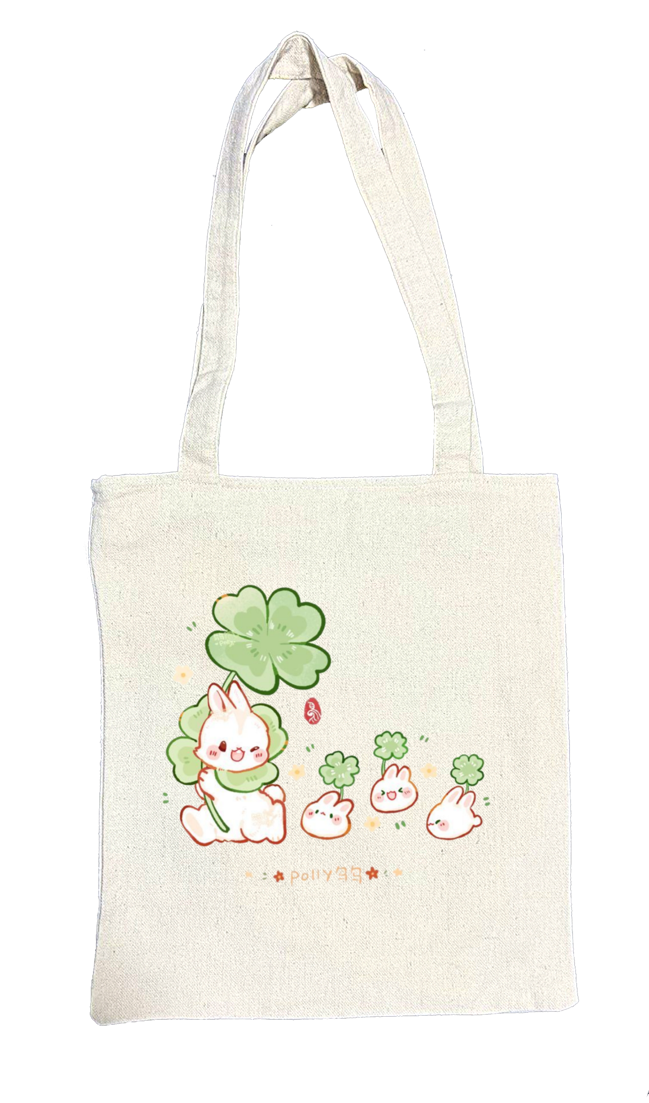bunny tote bag White 6