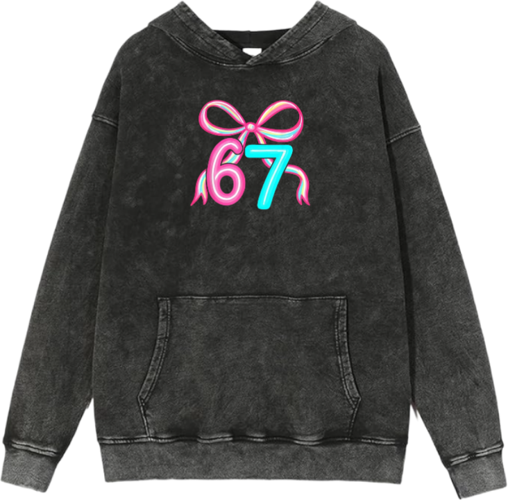 67 designs Oversize Hoodie Washed 6