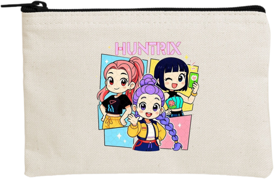 Hunterix kpop wallet pencil case Beige 6